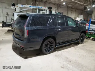 2023 Cadillac Escalade 4WD Sport Platinum with VIN 1GYS4GKL5PR336482, listed as a Copart auction lot 51202425 with 0 mi miles and Salvage Title. Bid and sale history available at carsss.com. Image 3.
