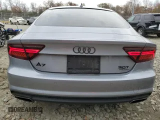 2017 Audi A7 Premium Plus z VIN WAUW2AFC3HN125808, wystawiony jako Copart lot #81221854 z przebiegiem 70 842 mil mil oraz Szkoda całkowita • Salvage title. Historia ofert i sprzedaży dostępna na DreamBid. Obrazek 6.