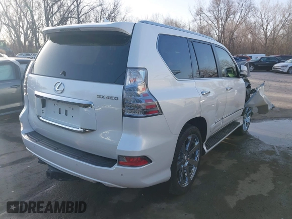 2017 Lexus GX with VIN JTJJM7FX2H5173021, listed as a IAAI auction lot 41833731 with 60,601 mi miles. Bid and sale history available at carsss.com. Image 4.