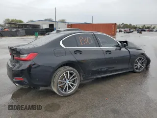 2019 BMW 3 Series 330i xDrive with VIN WBA5R7C52KAJ80510, listed as a Copart auction lot 46527915 with 0 mi miles and Non Repairable. Bid and sale history available at carsss.com. Image 3.