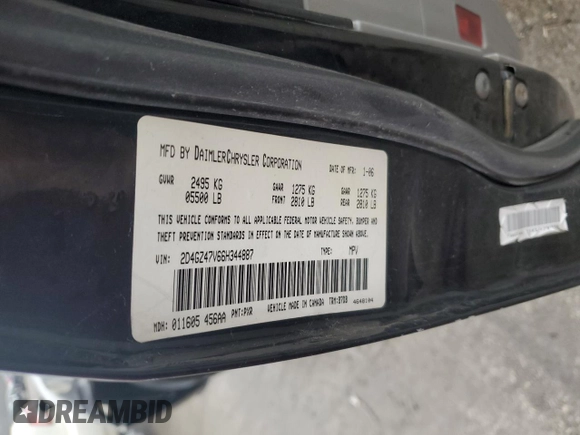 2006 Dodge Magnum SXT with VIN 2D4GZ47V66H344887, listed as a Copart auction lot 81021934 with 111,105 mi miles and Salvage Title. Bid and sale history available at DreamBid. Image 14.