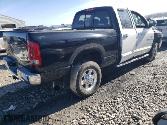 2005 Dodge Ram 2500 SLT with VIN 3D7KS28C35G824158, listed as a Copart auction lot 40818894 with 0 mi miles and Salvage Title. Bid and sale history available at carsss.com. Image 3.