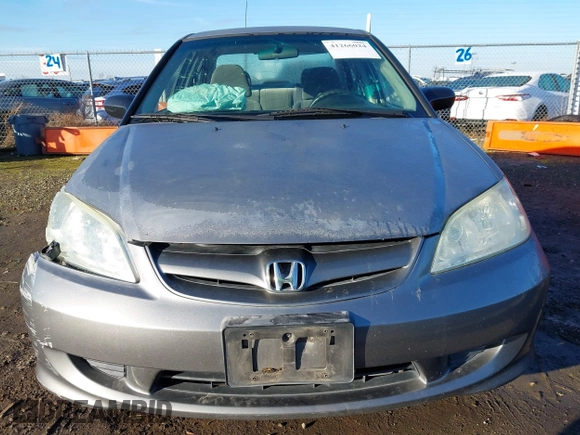 2004 Honda Civic LX with VIN 2HGES15594H525975, listed as a IAAI auction lot 41266024 with 241,598 mi miles. Bid and sale history available at carsss.com. Image 6.