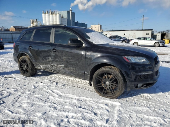2015 Audi Q7 3.0L TDI Prestige with VIN WA1WMAFE0FD007162, listed as a Copart auction lot 86391014 with 0 mi miles and Salvage Title. Bid and sale history available at carsss.com. Image 4.