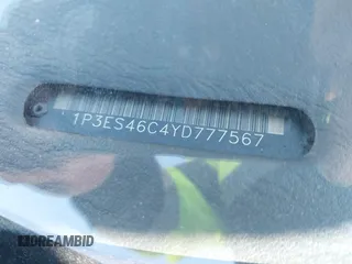 2000 Plymouth Neon Highline z VIN 1P3ES46C4YD777567, wystawiony jako IAAI lot #41541695 z przebiegiem 114 275 mil mil oraz . Historia ofert i sprzedaży dostępna na DreamBid. Obrazek 9.