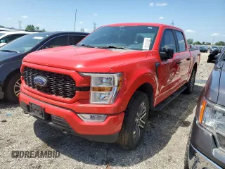2021 Ford F-150 XL with VIN 1FTEW1EP8MKE10930, listed as a Copart auction lot 60818745 with Not provided miles and Salvage title. Bid and sale history available at DreamBid. Image 1.