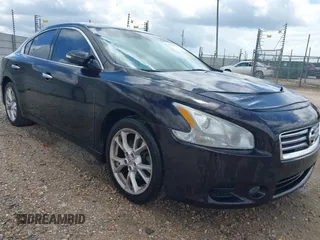 2014 Nissan Maxima S with VIN 1N4AA5AP7EC455739, listed as a IAAI auction lot 42776028 with 149,515 mi miles and . Bid and sale history available at DreamBid. Image 1.