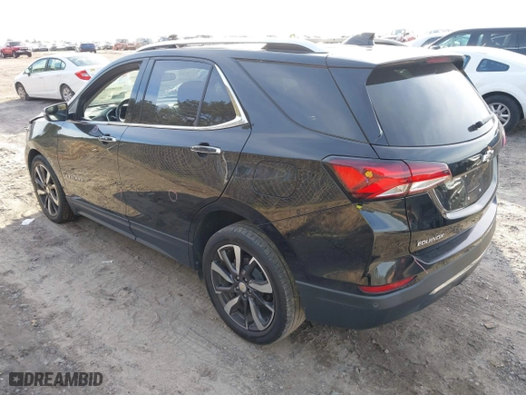 2022 Chevrolet Equinox Premier with VIN 2GNAXNEV8N6155449, listed as a IAAI auction lot 41589294 with 46,482 mi miles. Bid and sale history available at carsss.com. Image 3.