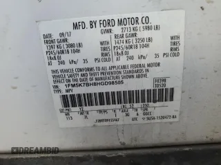2017 Ford Explorer with VIN 1FM5K7BH8HGD98505, listed as a Copart auction lot 69873874 with Not Provided miles and Non Repairable. Bid and sale history available at DreamBid. Image 15.