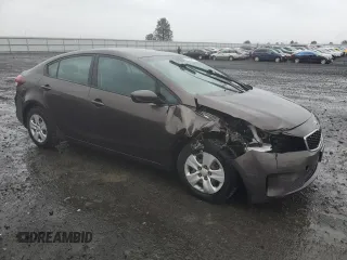 2017 Kia Forte LX with VIN 3KPFL4A74HE140303, listed as a Copart auction lot 52181815 with 44,695 mi miles and Salvage Title. Bid and sale history available at carsss.com. Image 4.