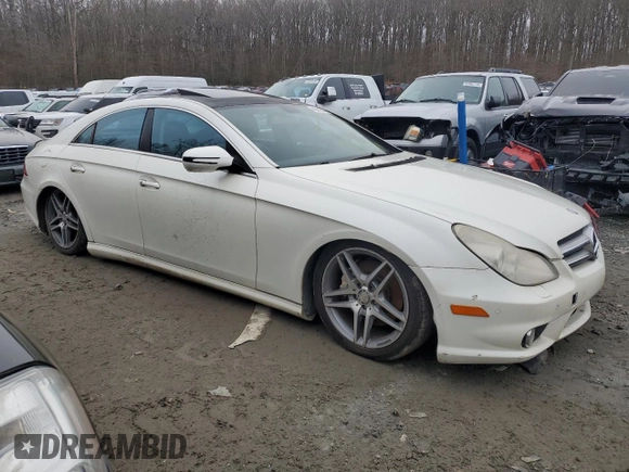 2009 Mercedes-Benz CLS-Class 5.5L with VIN WDDDJ72X49A147565, listed as a Copart auction lot 44361605 with 0 mi miles and Salvage Title. Bid and sale history available at carsss.com. Image 4.