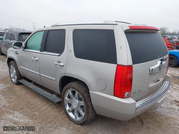 2009 Cadillac Escalade Hybrid with VIN 1GYFK43589R198431, listed as a IAAI auction lot 41198776 with 159,734 mi miles. Bid and sale history available at carsss.com. Image 3.