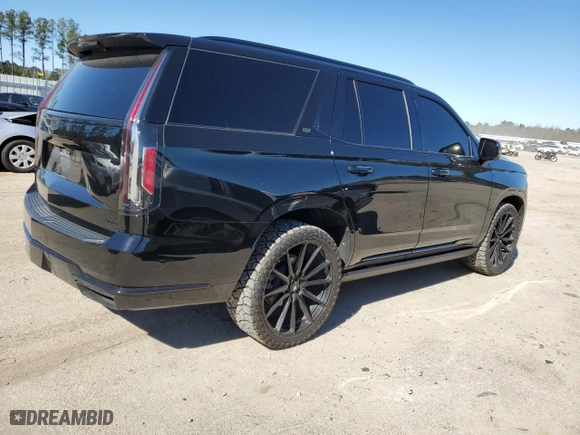 2021 Cadillac Escalade Sport Platinum with VIN 1GYS4GKL6MR380454, listed as a Copart auction lot 41435704 with 41,875 mi miles and Salvage Title. Bid and sale history available at carsss.com. Image 3.