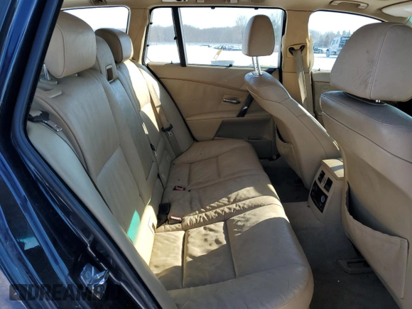 2006 BMW 5 Series 530xi with VIN WBANN73586CN02816, listed as a Copart auction lot 88349585 with 215,600 mi miles and Salvage Title. Bid and sale history available at carsss.com. Image 11.