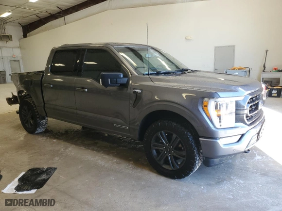 2021 Ford F-150 XL with VIN 1FTFW1ED7MFB61717, listed as a Copart auction lot 46104465 with 134,726 mi miles and Clean Title. Bid and sale history available at carsss.com. Image 4.
