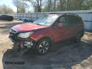 2018 Subaru Forester Premium with VIN JF2SJAGC6JH607844, listed as a Copart auction lot 50168975 with 87,271 mi miles and Salvage Title. Bid and sale history available at carsss.com. Image 1.