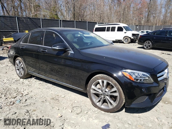 2019 Mercedes-Benz C 300 with VIN 55SWF8EB1KU285750, listed as a Copart auction lot 48624055 with 62,325 mi miles and Salvage Title. Bid and sale history available at DreamBid. Image 4.