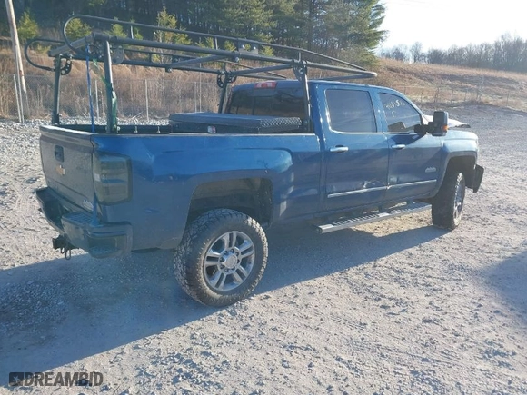 2015 Chevrolet Silverado 2500HD Built After Aug 14 High Country with VIN 1GC1KXE86FF563162, listed as a IAAI auction lot 41161526 with 1 mi miles. Bid and sale history available at carsss.com. Image 4.