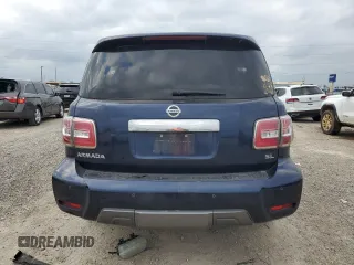 2020 Nissan Armada SL with VIN JN8AY2NDXL9107808, listed as a Copart auction lot 43818765 with 90,561 mi miles and Salvage Title. Bid and sale history available at carsss.com. Image 6.