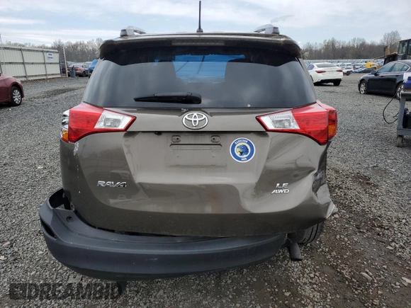 2015 Toyota RAV4 LE with VIN 2T3BFREV9FW325914, listed as a Copart auction lot 52896735 with Not Provided miles and Salvage Title. Bid and sale history available at DreamBid. Image 6.