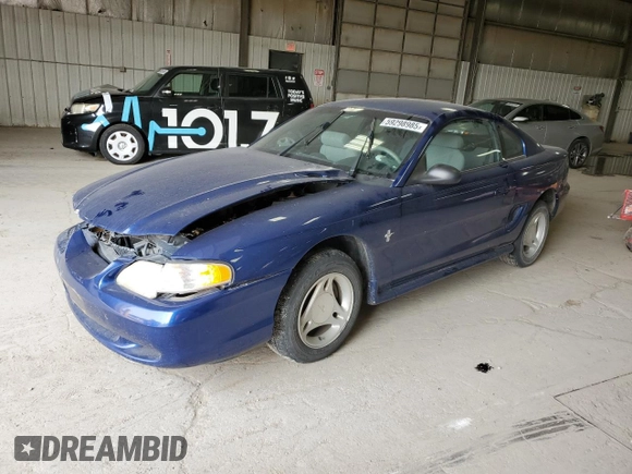 1996 Ford Mustang with VIN 1FALP4048TF150951, listed as a Copart auction lot 59298985 with 83,053 mi miles and Salvage title. Bid and sale history available at DreamBid. Image 1.