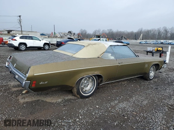 1972 Oldsmobile 88 z VIN 3N67U2M533910, wystawiony jako Copart lot #51184465 z przebiegiem 58 260 mil mil oraz Czysty tytuł • Clean title. Historia ofert i sprzedaży dostępna na DreamBid. Obrazek 3.