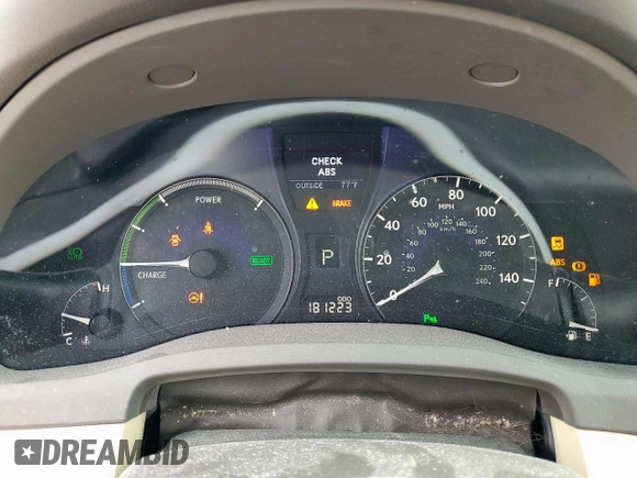 2010 Lexus RX 450h with VIN JTJZB1BA8A2000148, listed as a Copart auction lot 50135795 with 181,223 mi miles and Salvage title. Bid and sale history available at DreamBid. Image 9.