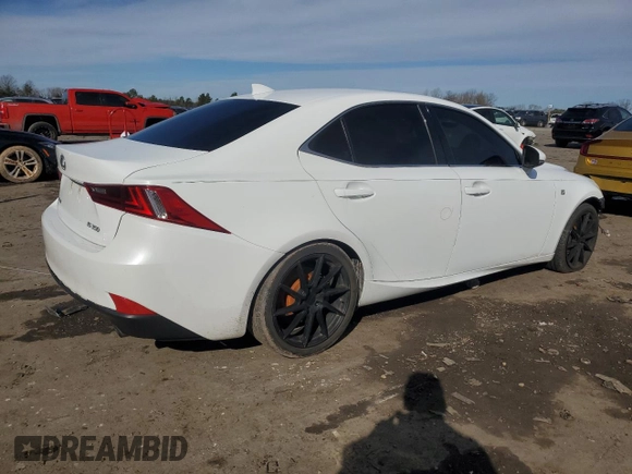 2014 Lexus IS 350 with VIN JTHBE1D29E5004956, listed as a Copart auction lot 44047825 with 147,275 mi miles and Salvage Title. Bid and sale history available at carsss.com. Image 3.