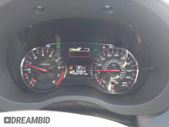2018 Subaru WRX Premium with VIN JF1VA1C61J8800002, listed as a IAAI auction lot 41293981 with 55,787 mi miles. Bid and sale history available at carsss.com. Image 7.