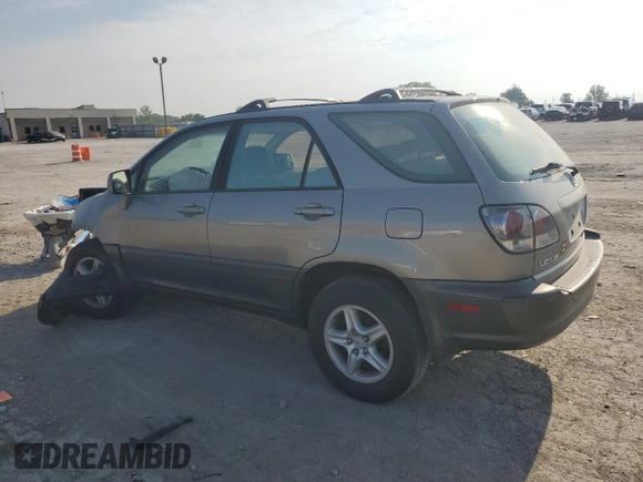 2001 Lexus RX 300 with VIN JTJHF10U910192723, listed as a Copart auction lot 66201614 with 0 mi miles and Salvage Title. Bid and sale history available at carsss.com. Image 2.