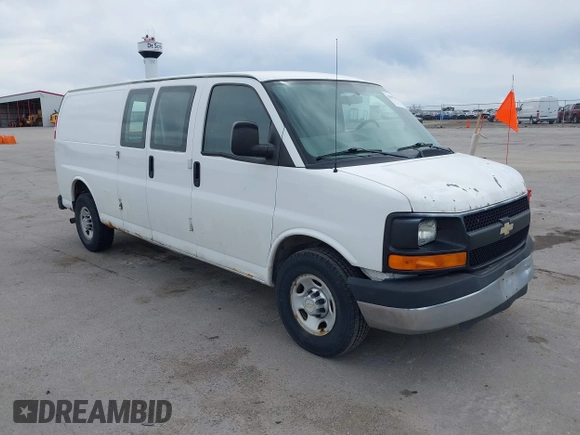 2011 Chevrolet Express Cargo with VIN 1GCWGGBA3B1140951, listed as a IAAI auction lot 42093707 with 343,603 mi miles and . Bid and sale history available at DreamBid. Image 1.