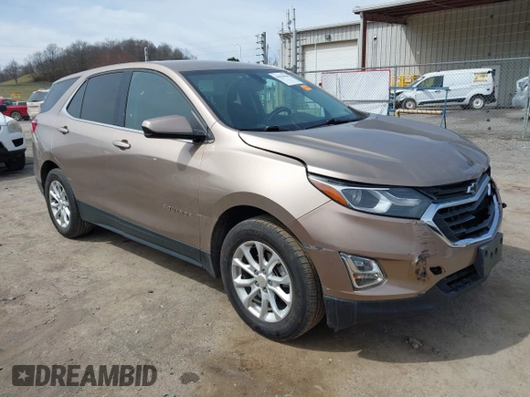 2018 Chevrolet Equinox LT with VIN 2GNAXSEV9J6337699, listed as a IAAI auction lot 41836428 with 101,487 mi miles. Bid and sale history available at carsss.com. Image 1.