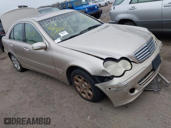 2005 Mercedes-Benz C 240 with VIN WDBRF81J55F638176, listed as a IAAI auction lot 41927939 with Not Provided miles and . Bid and sale history available at DreamBid. Image 1.