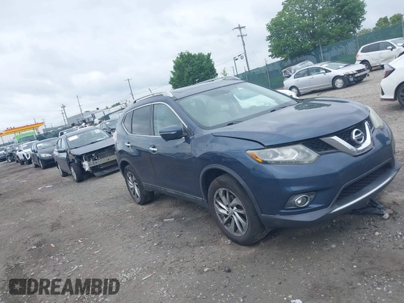 2015 Nissan Rogue SV z VIN 5N1AT2MV0FC782400, wystawiony jako IAAI lot #42253214 z przebiegiem 162 803 mil mil oraz . Historia ofert i sprzedaży dostępna na DreamBid. Obrazek 1.
