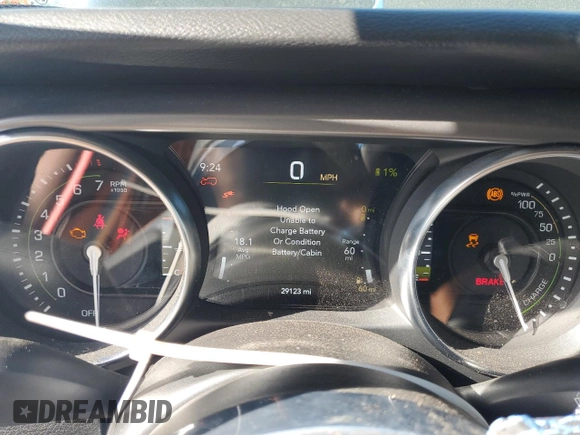 2023 Jeep Wrangler Rubicon z VIN 1C4JJXR62PW663711, wystawiony jako Copart lot #54816255 z przebiegiem 29 123 mil mil oraz Szkoda całkowita • Salvage title. Historia ofert i sprzedaży dostępna na DreamBid. Obrazek 9.