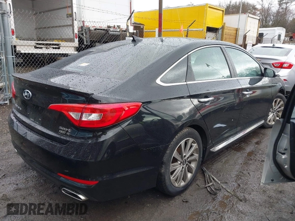 2017 Hyundai Sonata Sport with VIN 5NPE34AF1HH480121, listed as a IAAI auction lot 41823070 with 81,569 mi miles. Bid and sale history available at carsss.com. Image 4.