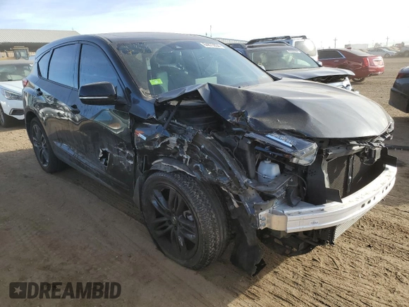 2022 Acura RDX w/A-Spec Package with VIN 5J8TC2H61NL016014, listed as a Copart auction lot 84875934 with 27,210 mi miles and Salvage Title. Bid and sale history available at carsss.com. Image 4.