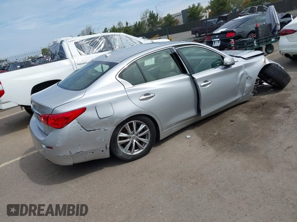 2017 Infiniti Q50 Premium z VIN JN1EV7AP5HM731123, wystawiony jako IAAI lot #41795396 z przebiegiem 151 948 mil mil oraz . Historia ofert i sprzedaży dostępna na DreamBid. Obrazek 4.