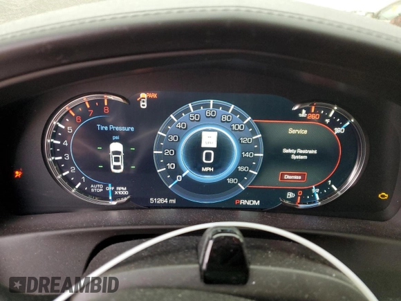 2018 Cadillac CT6 Sport AWD with VIN 1G6KP5R69JU132065, listed as a Copart auction lot 44691275 with 51,264 mi miles and Salvage title. Bid and sale history available at DreamBid. Image 9.