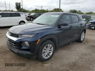 2021 Chevrolet TrailBlazer LS with VIN KL79MMS22MB053145, listed as a Copart auction lot 37359274 with 27,435 mi miles. Bid and sale history available at carsss.com. Image 1.