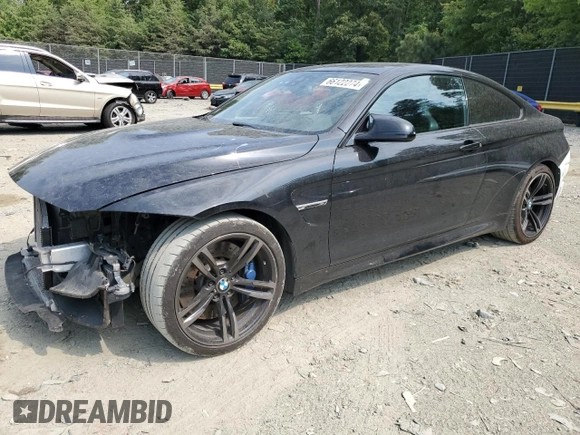 2015 BMW M4 with VIN WBS3R9C54FF708894, listed as a Copart auction lot 66122274 with 75,693 mi miles and Salvage Title. Bid and sale history available at carsss.com. Image 1.