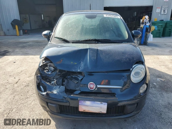 2013 FIAT 500 Pop with VIN 3C3CFFAR8DT742803, listed as a Copart auction lot 43484505 with 105,765 mi miles and Non Repairable. Bid and sale history available at carsss.com. Image 5.
