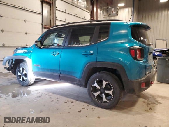 2022 Jeep Renegade Trailhawk with VIN ZACNJDC15NPN80147, listed as a Copart auction lot 87847065 with 52,037 mi miles and Salvage Title. Bid and sale history available at DreamBid. Image 2.