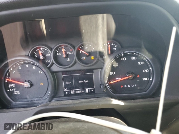 2022 Chevrolet Silverado 1500 Custom Trail Boss with VIN 3GCPDCED0NG631950, listed as a Copart auction lot 64843644 with 49,229 mi miles and Salvage Title. Bid and sale history available at DreamBid. Image 9.