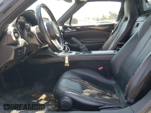 2017 Mazda MX-5 Miata RF Grand Touring with VIN JM1NDAM73H0104632, listed as a Copart auction lot 59292434 with 81,175 mi miles and Salvage Title. Bid and sale history available at carsss.com. Image 7.