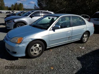 2003 Honda Civic Hybrid with VIN JHMES95613S024526, listed as a Copart auction lot 71758464 with 242,224 mi miles and Salvage Title. Bid and sale history available at carsss.com. Image 1.