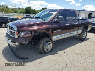 2005 Dodge Ram 2500 SLT with VIN 3D7KS28C05G754960, listed as a Copart auction lot 62032074 with 207,751 mi miles and Clean Title. Bid and sale history available at carsss.com. Image 1.