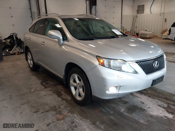 2010 Lexus RX 350 with VIN 2T2BK1BA8AC002368, listed as a IAAI auction lot 41869499 with NaN miles. Bid and sale history available at carsss.com. Image 1.