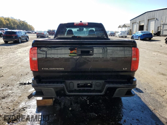 2021 Chevrolet Colorado 2WD LT with VIN 1GCHSCEA0M1258454, listed as a Copart auction lot 82616794 with 72,050 mi miles and Non Repairable. Bid and sale history available at carsss.com. Image 6.