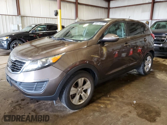 2012 Kia Sportage LX with VIN KNDPB3A28C7331687, listed as a Copart auction lot 60219055 with 87,591 mi miles and Salvage title. Bid and sale history available at DreamBid. Image 1.
